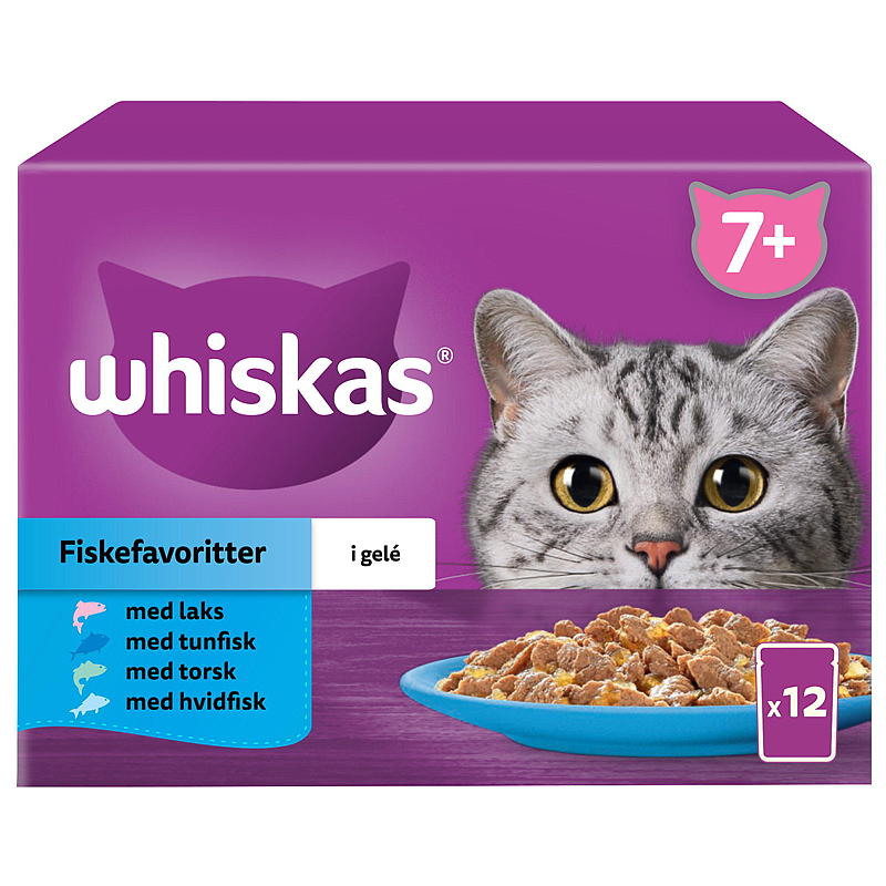 Mars Kattemat 12x85 g fiskefavoritter 7  Whiskas