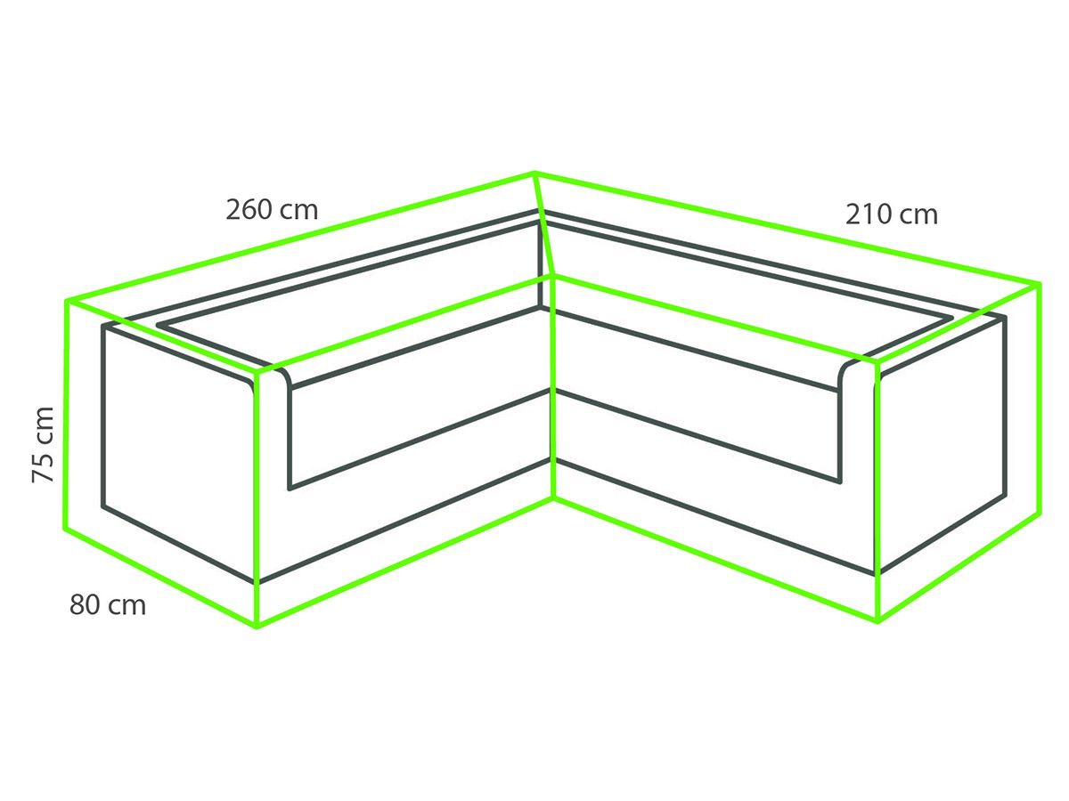 Winza Deluxe 210x260x80 R Loungeset Bezug