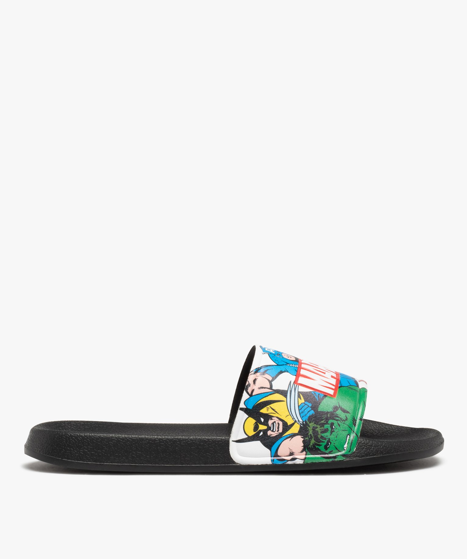 Mules de piscine homme imprimées superhéros - Marvel multicolore | GEMO