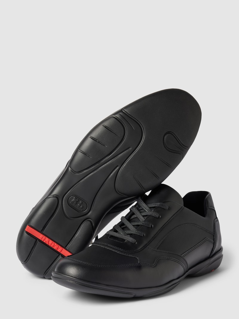 Sneaker aus Leder Modell 'BARNARD' in schwarz