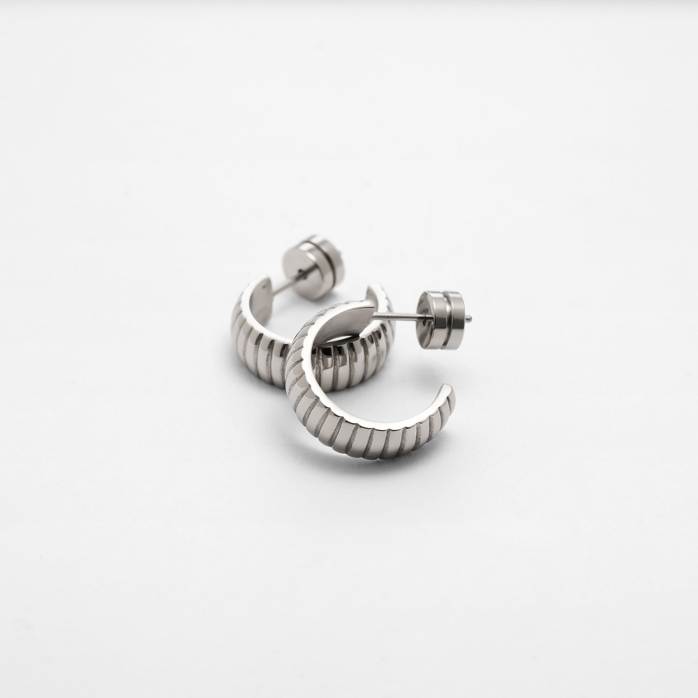 Esprit Créoles Acier inoxydable Boucles d'oreilles