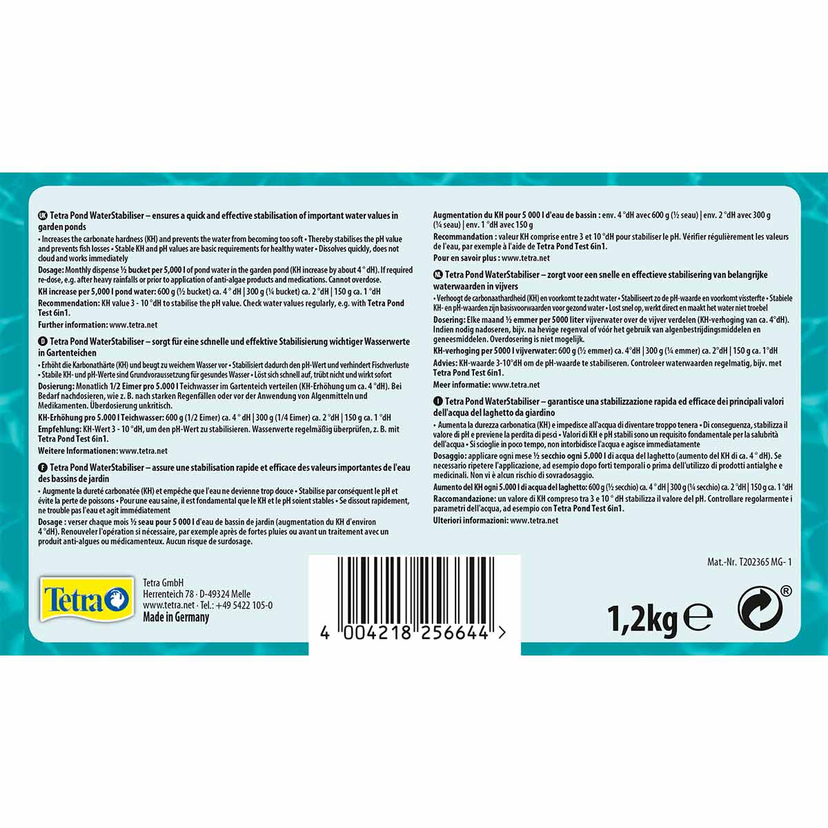 Tetra Pond WaterStabiliser 1,2kg günstig kaufen