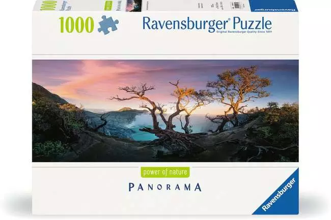 Puzzle 1000 Teile - Schwefelsäure See am Mount Ijen, Java