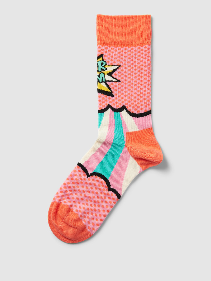 Socken mit Allover-Print in pink