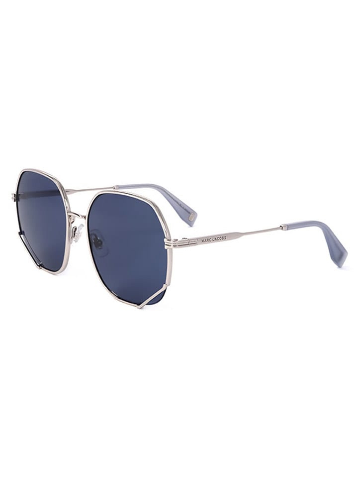 Marc Jacobs Damen-Sonnenbrille in Silber/ Dunkelblau günstig kaufen 58