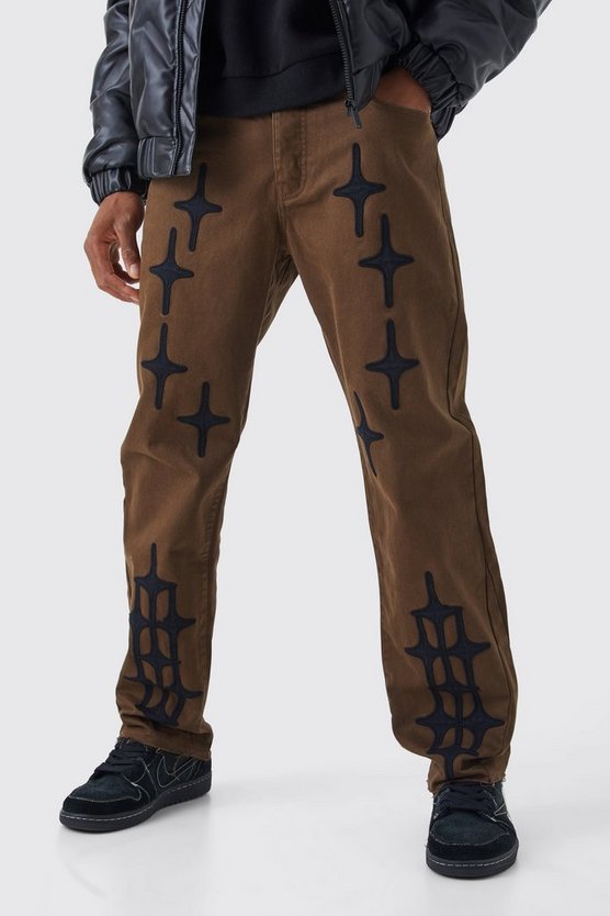 Lockere Hose mit Applikation