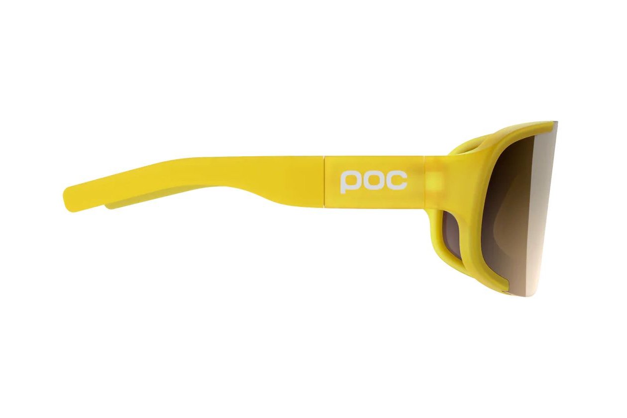 POC Aspire Mid - Aventurine Yellow Translucent/Brown/Silver Mirr
