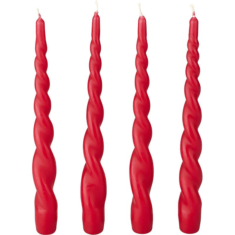 Vie Selected Spirallys 4-pk 24 cm rød