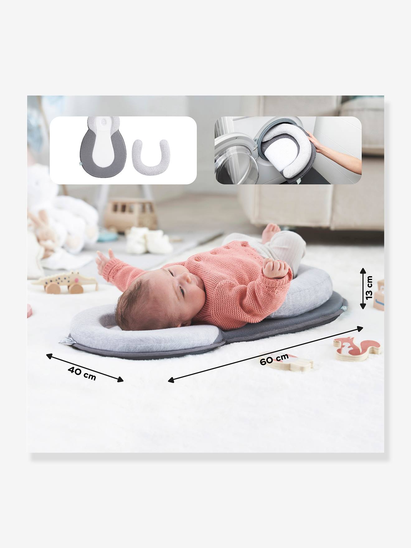 Cale-bébé morphologique BABYMOOV Cosydream gris
