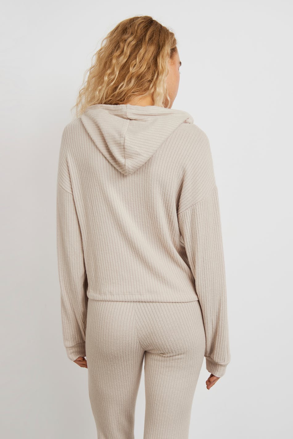 Stina rib hoodie