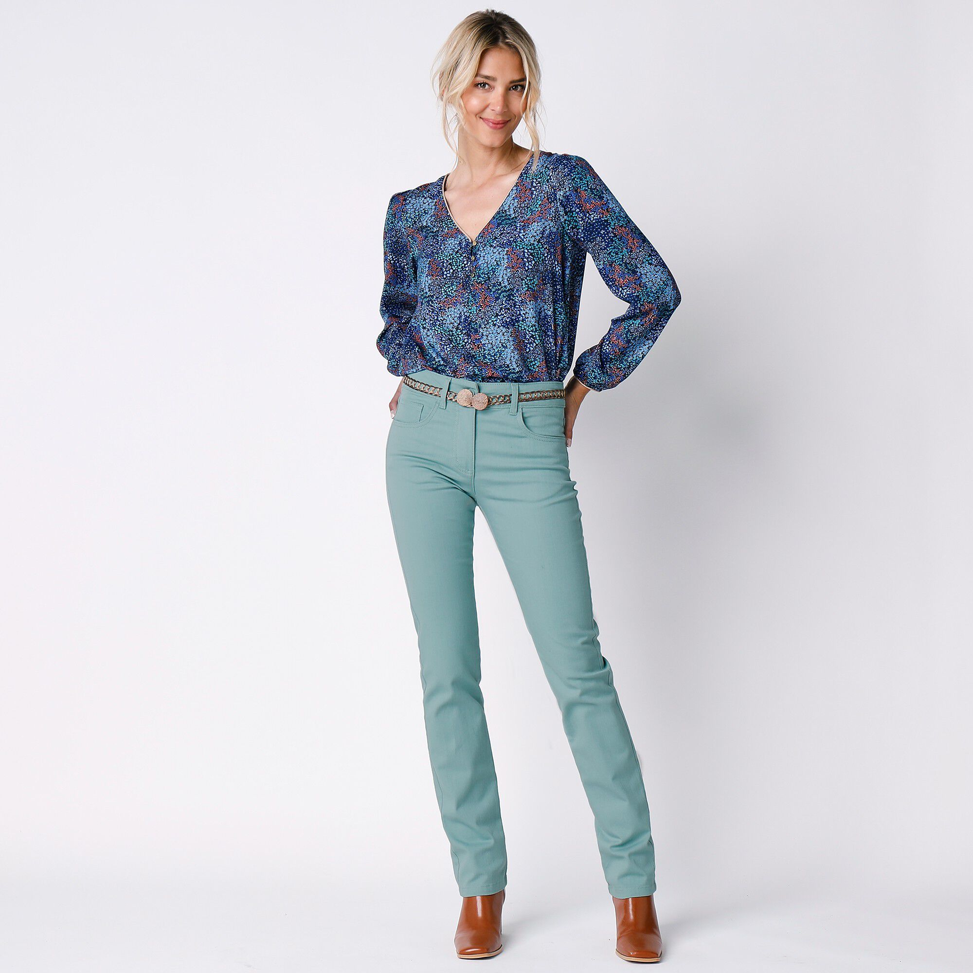 Pantalon droit gainant