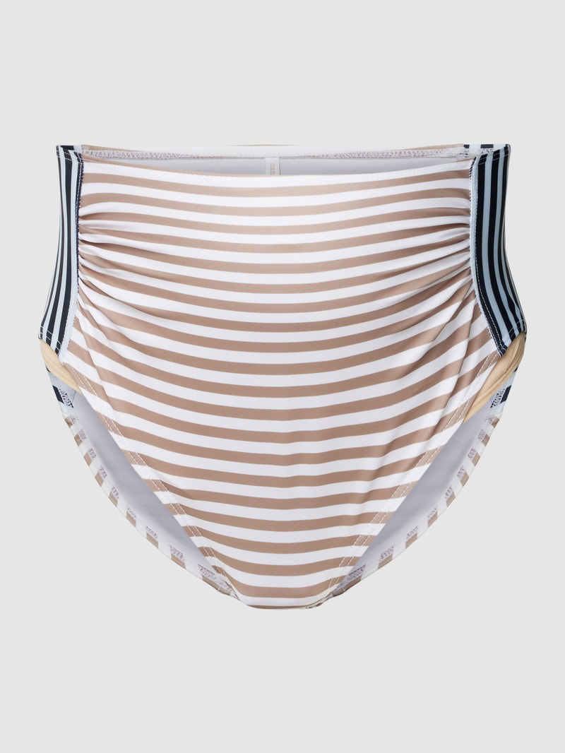 Umstands-Bikini-Hose mit Streifenmuster Modell 'Vega' in taupe