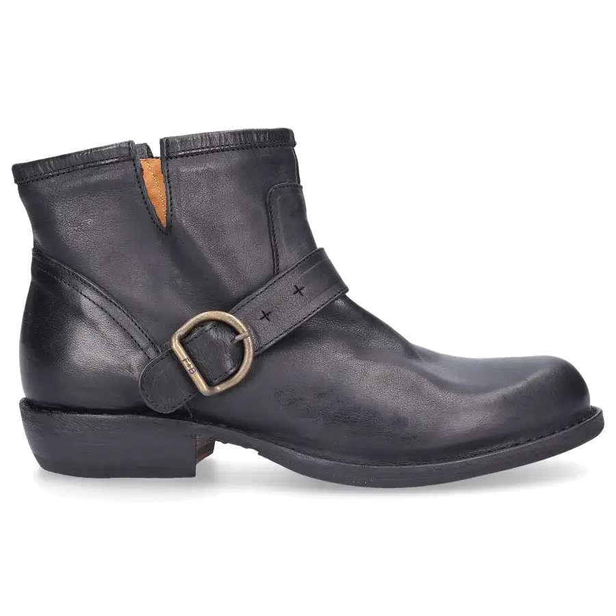 Fiorentini + Baker - Stiefeletten Schwarz CARNABY CHAD Kalbsleder Logo schwarz - schwarz
