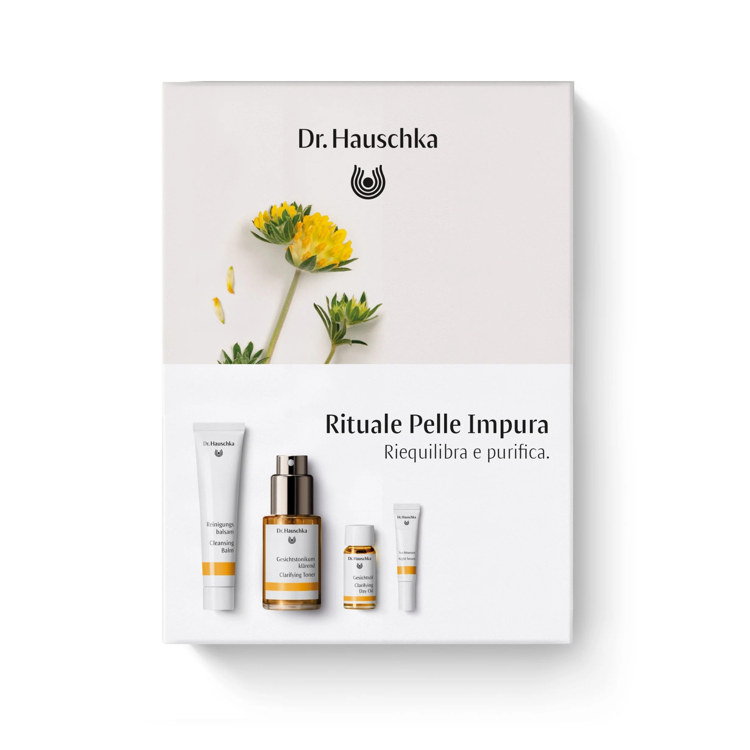 Dag- och nattritualset för oren hud - Anti-blemish-set, ansiktsrengöringskräm, ansiktstoner, anti-blemish-ansiktsolja, anti-blemish-nattbehandling