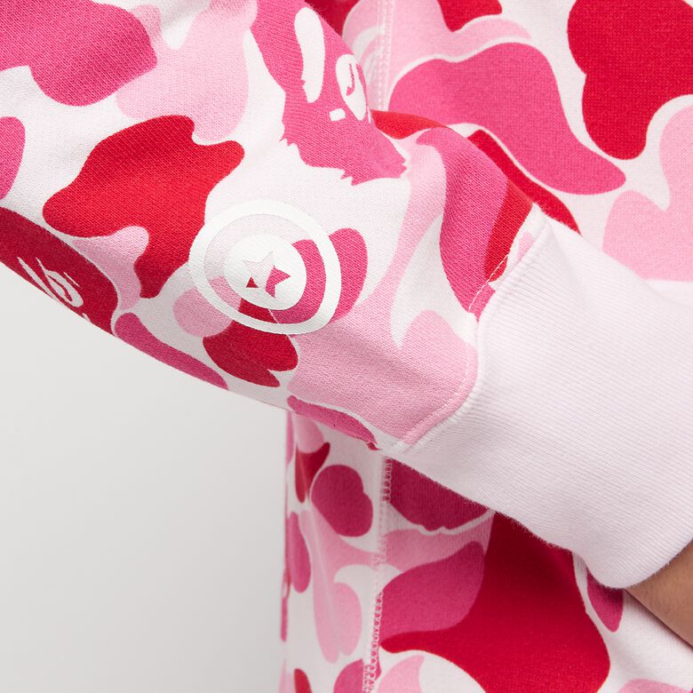 A Bathing Ape Big ABC Camo Shark Full Zip Hoodie M pink