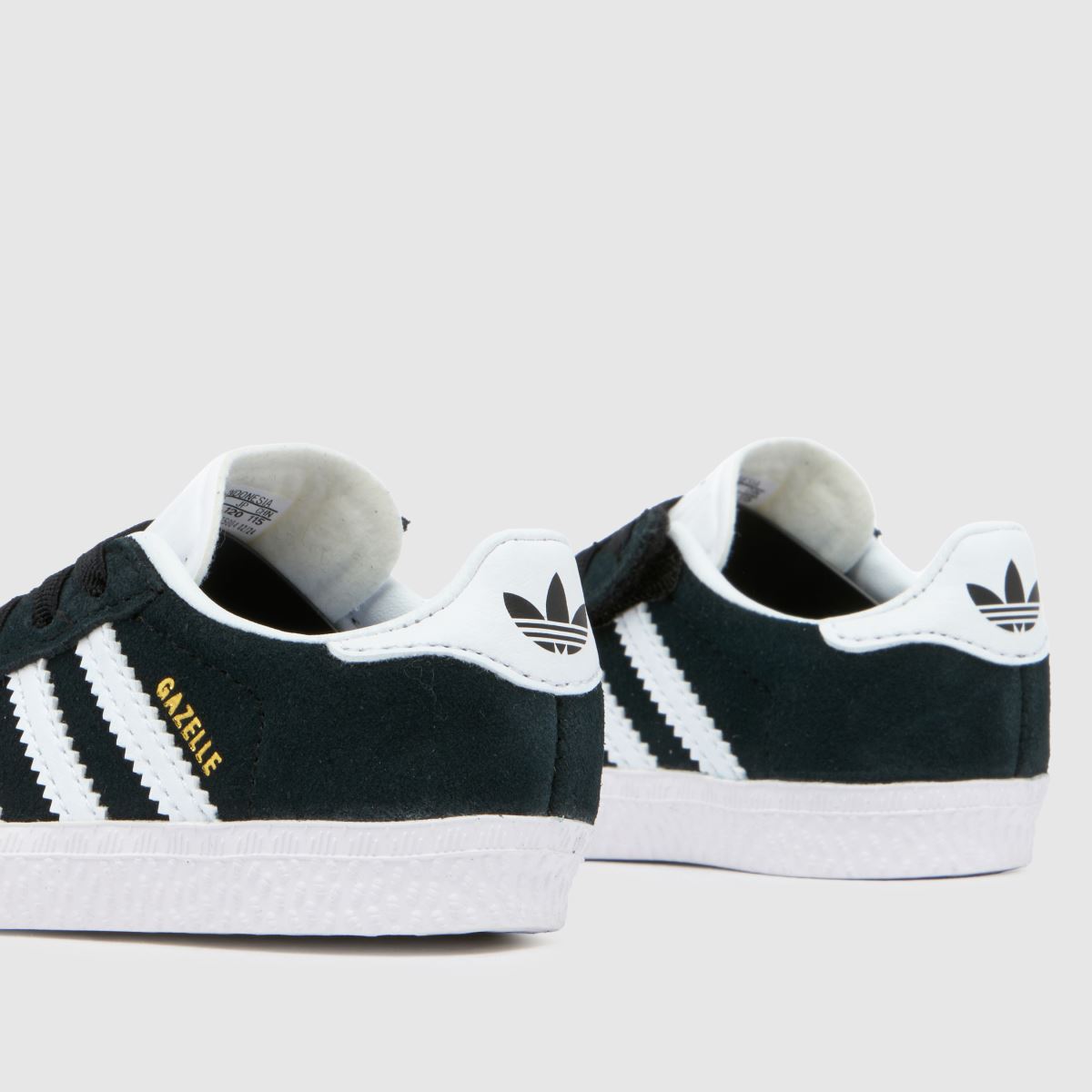 adidas črno-beli športni copati Gazelle za malčke