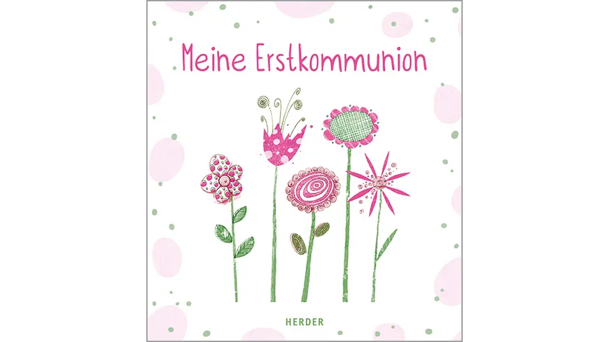 Meine Erstkommunion Erinnerungsalbum Blumen