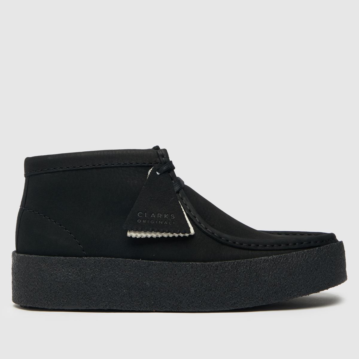 Clarks Originals – Wallabee – Svarta stövlar med kupmönster