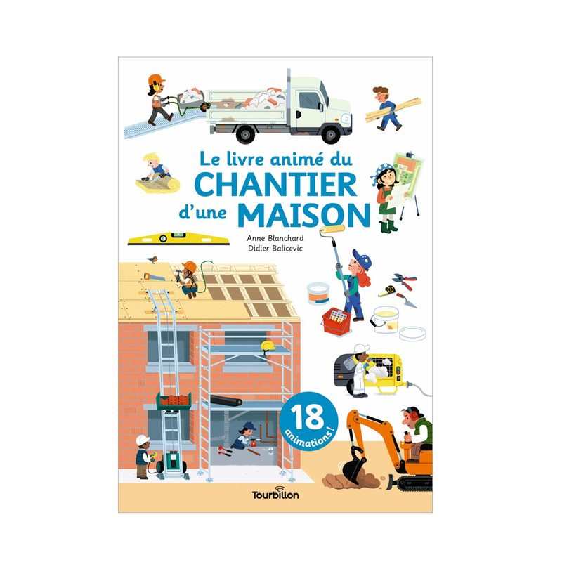 Livre Le livre animé du chantier d'une maison