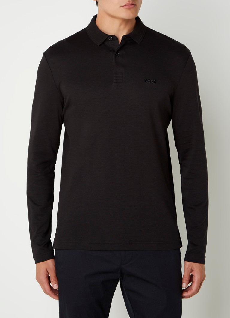 Polo HUGO BOSS Pirol de corte regular com logotipo