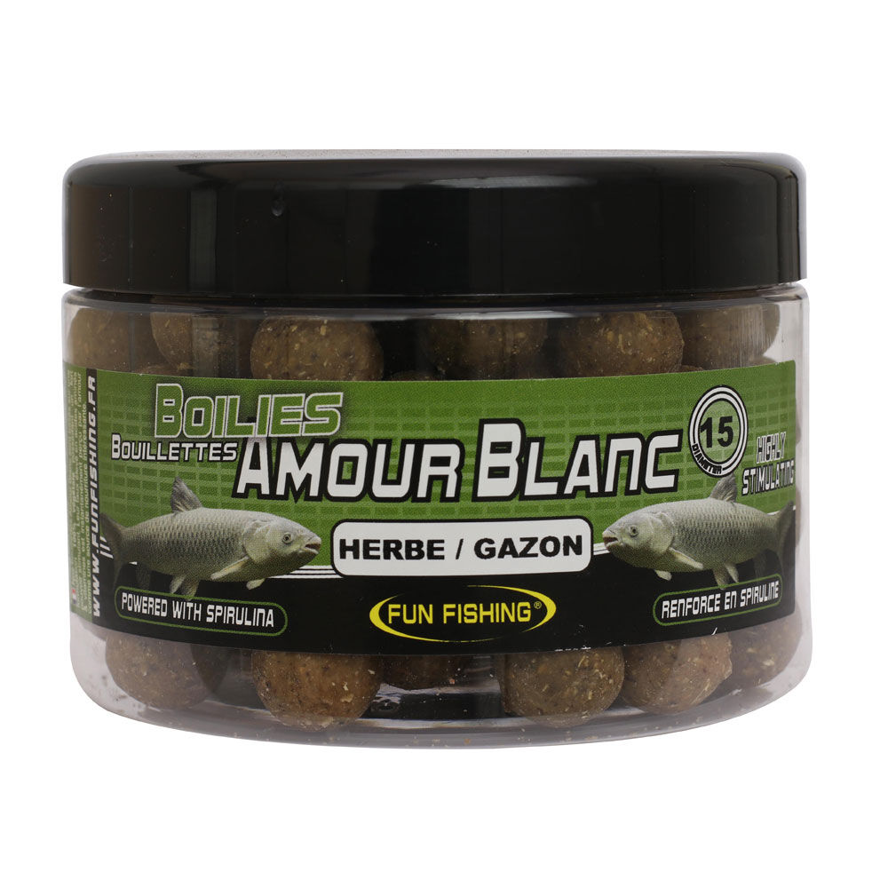 Boilies ruohokarpeille, hauskaan kalastukseen, 250g - 15mm