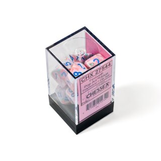 Festive Polyhedral Pop Art/blue 7-Die set