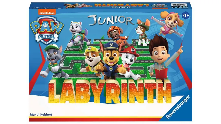 Ravensburger Spiel - Paw Patrol Junior Labyrinth, das bekannte Brettspiel von Ravensburger als Junior Version