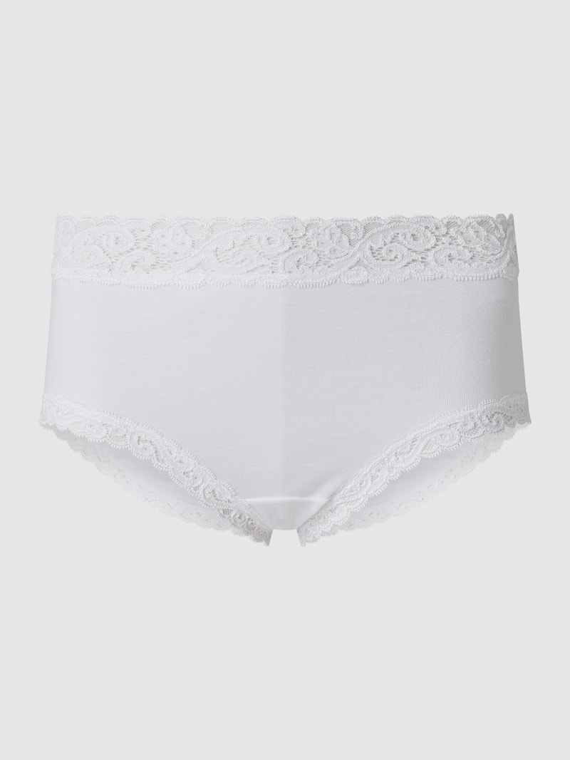 Slip mit Spitze Modell 'Moments' in weiß