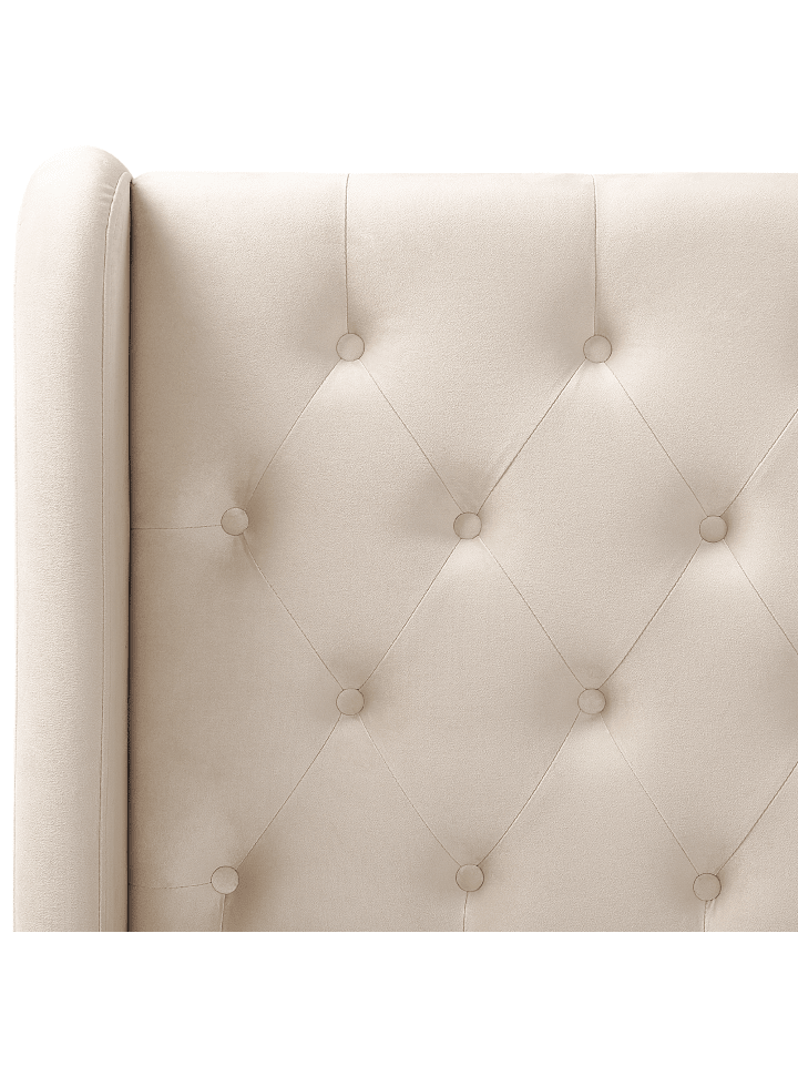 Beliani Doppelbett FORBACH in Beige/Gold - (W) 194 x (H) 106 x (L) 218 cm günstig kaufen onesize