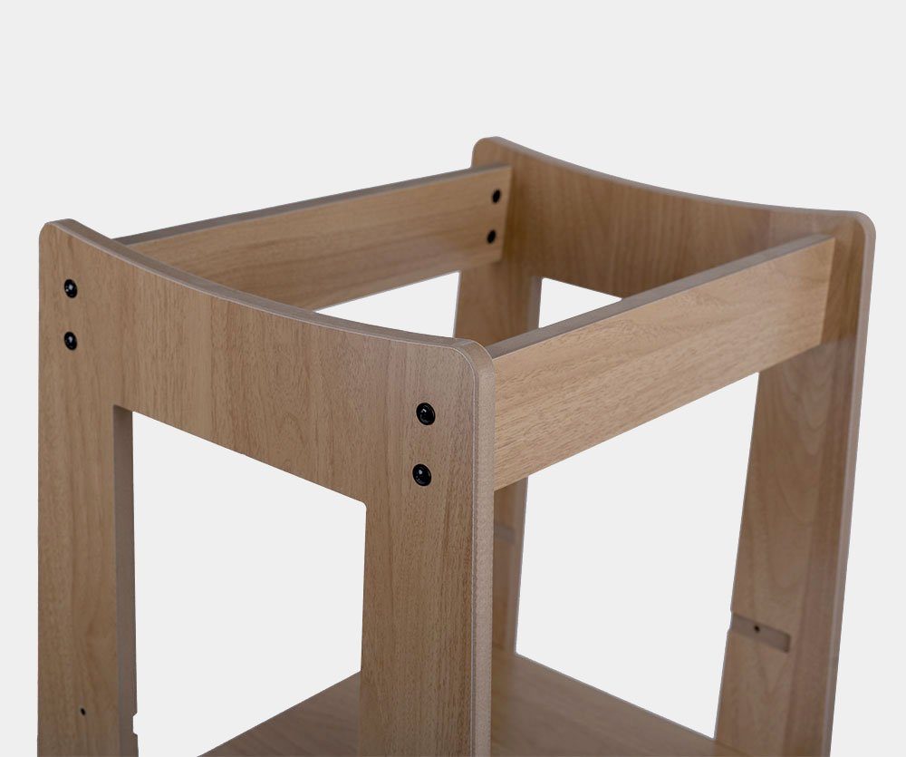 etc-shop Haltegriff, Lernturm Stehhilfe Kindertritt höhenverstellbar stabil Holz
