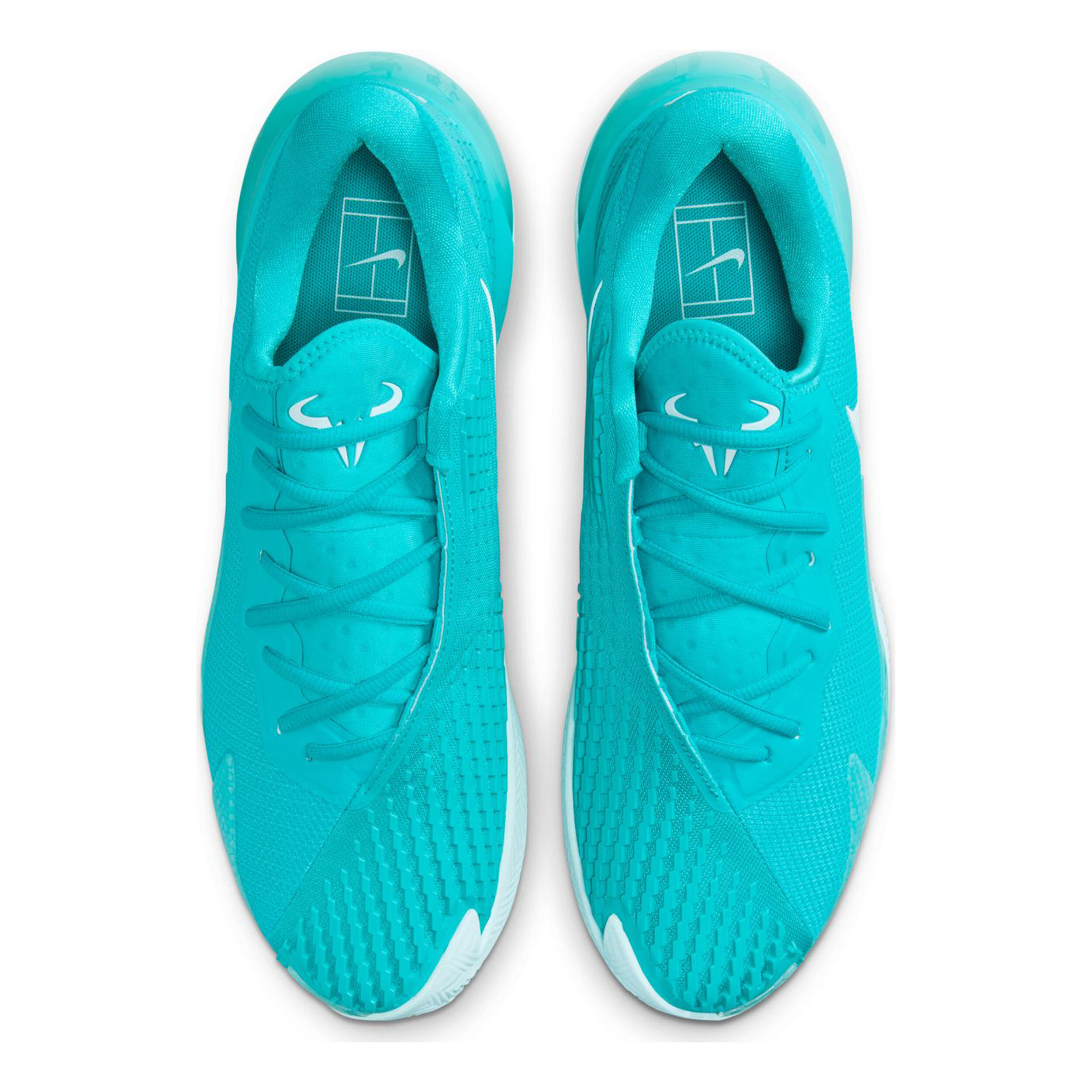 Air Zoom Vapor Cage 4 Rafa Sandplatzschuh Herren - Türkis, Weiß
