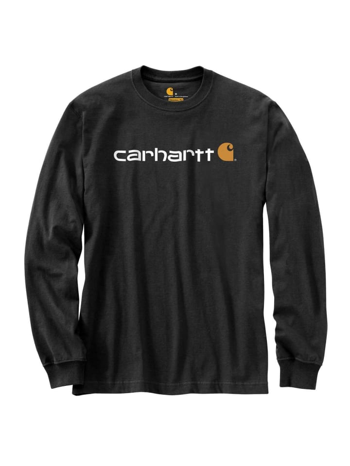CARHARTT  Logo Long Sleeve in Black günstig kaufen