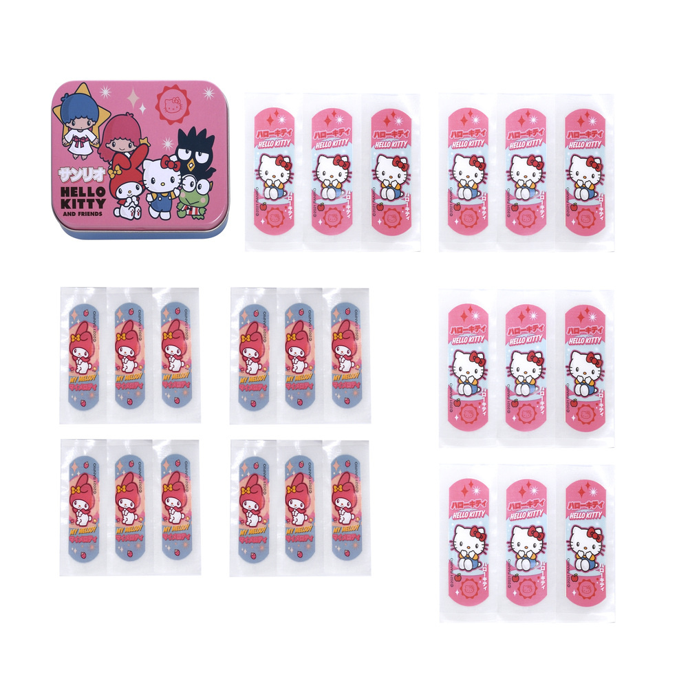 takecare Boite en métal de 24 pansements Hello Kitty & friends Pansements