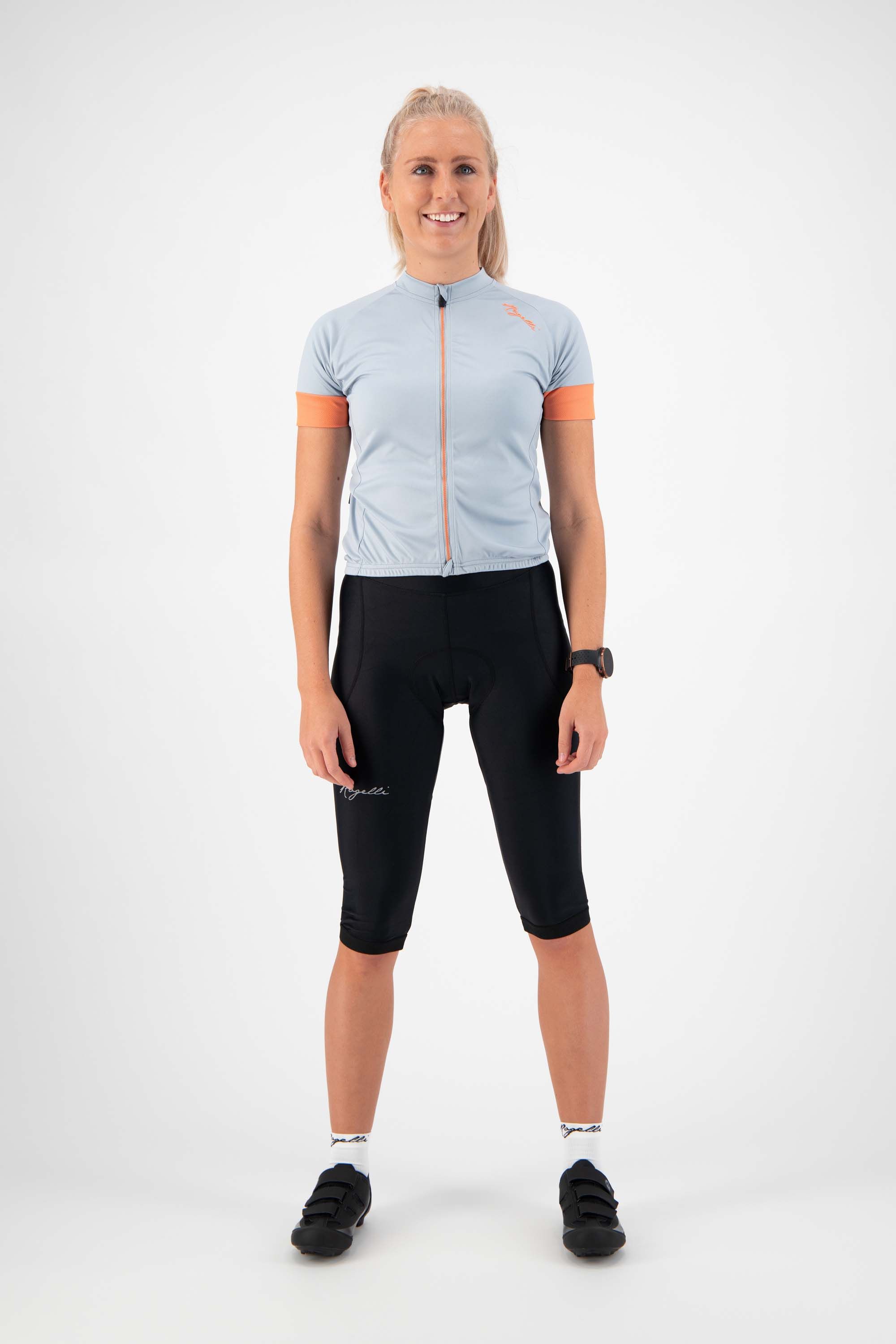 Rogelli Modesta Grey Orange Damen Radtrikot