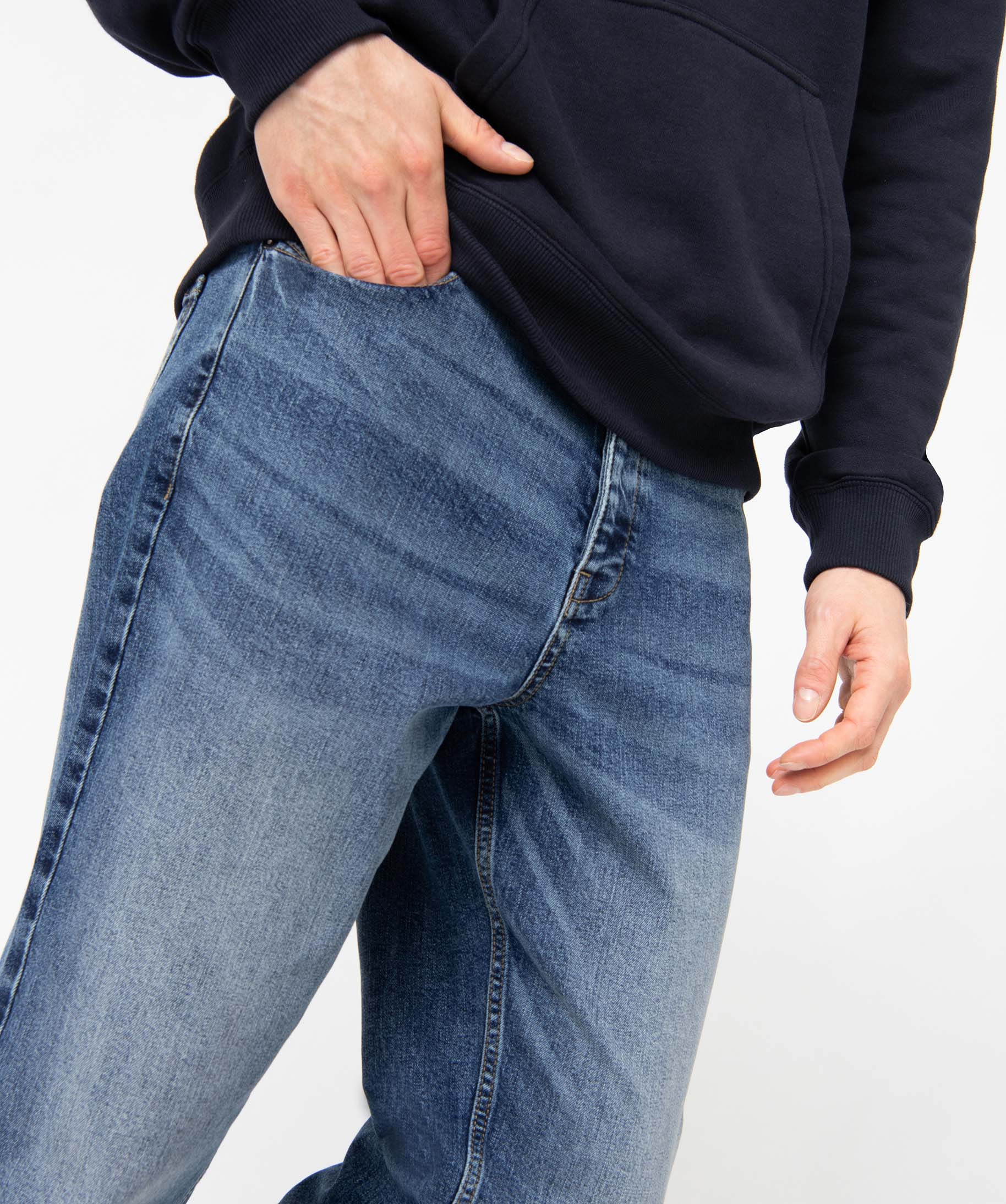 Jean homme tapered délavé - Camps United bleu | GEMO
