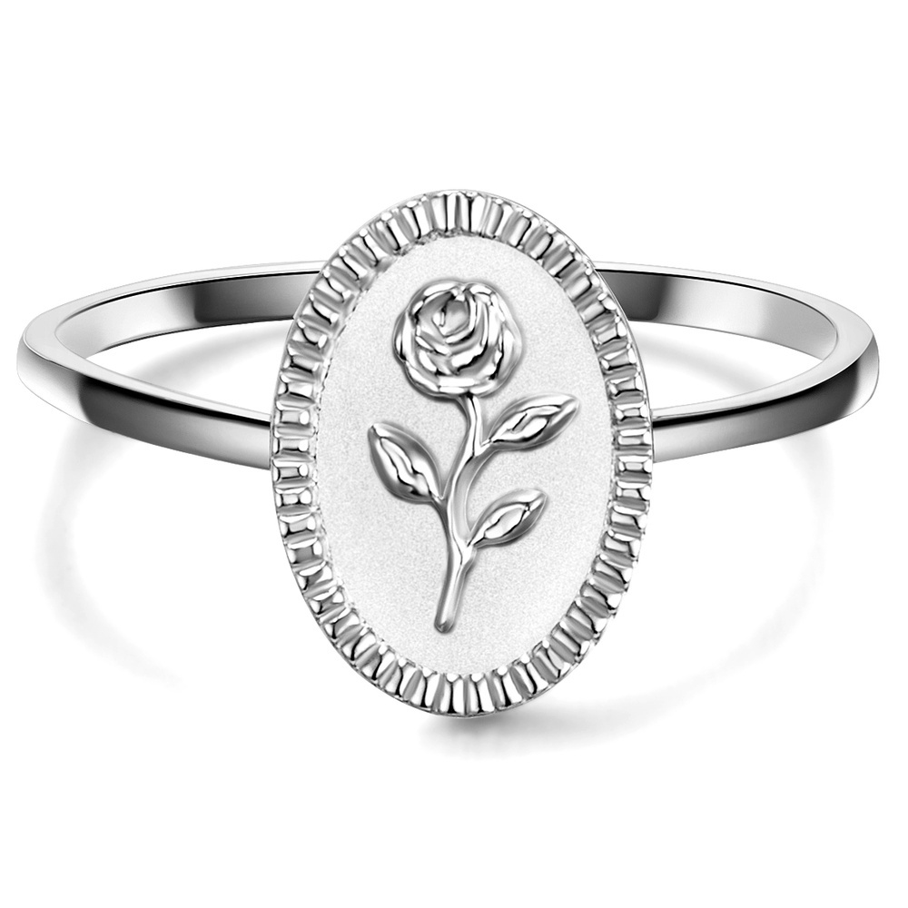 Glanzstücke München Bague en argent Fleur Argent sterling en Argent Bague
