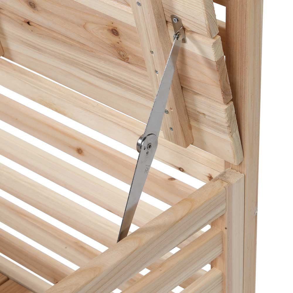 HOME DELUXE Balkonsichtschutz Balkon-Sichtschutz ORELIA (Maße 80 x 40 x 171 cm) Aufbewahrungsfunktion, Sitzgelegenheit