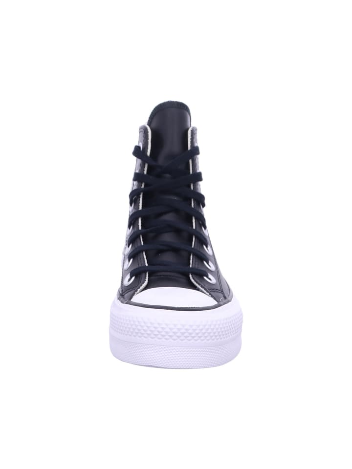 Converse Damen- Schnürschuhe ALL STAR LEATHER PLATFORM in Schwarz günstig kaufen