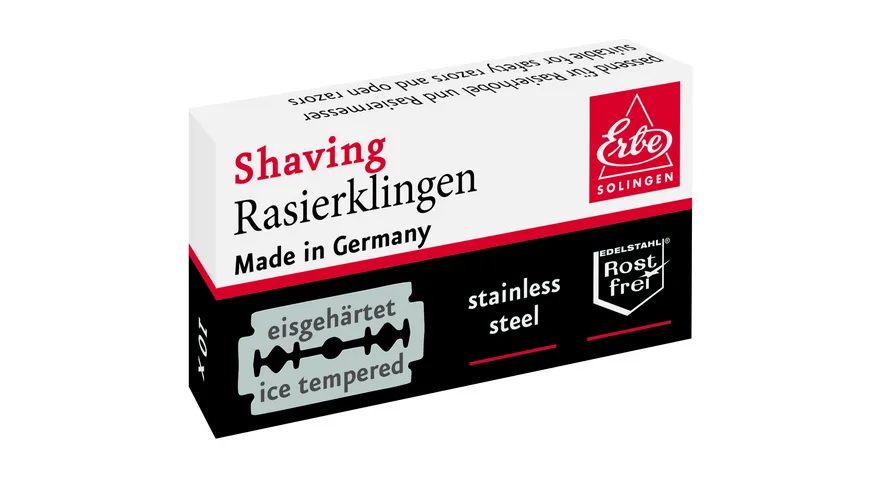 Erbe Ersatzrasierklingen Edelstahl 10er