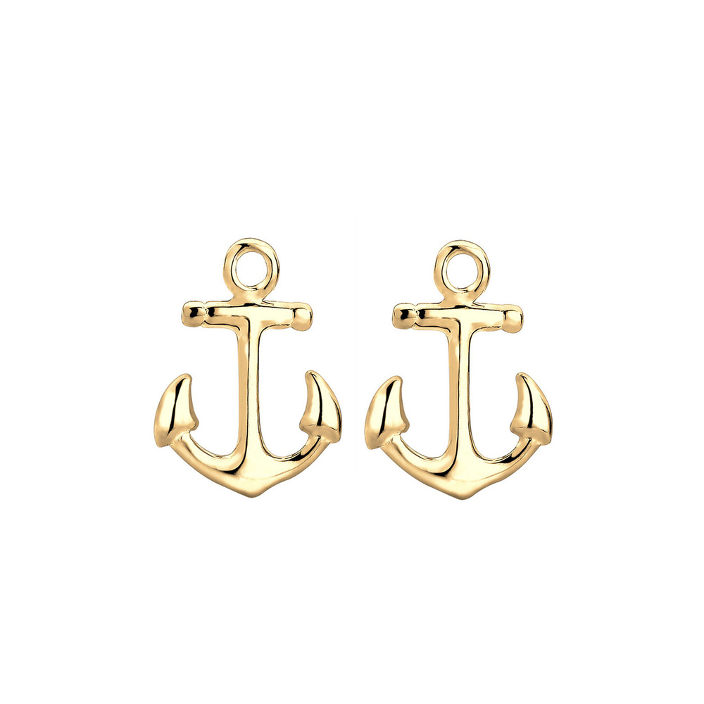 Elli Elli Boucles d'Oreilles Anker Maritim Sailor Meer Trend Urlaub 925 Silber Boucles d'oreilles