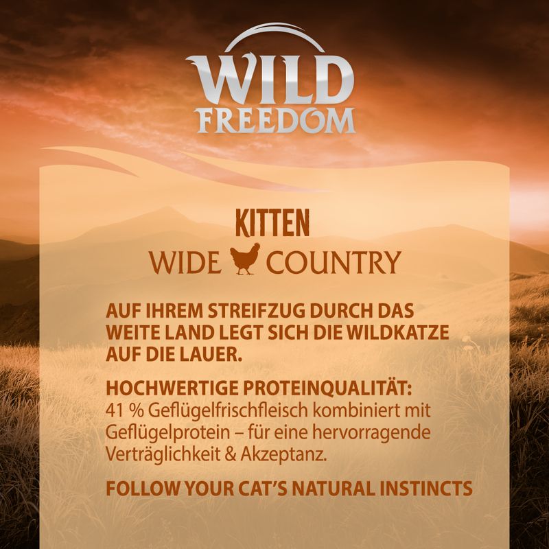 Wild Freedom Kitten Wide Country Geflügel - getreidefrei | bitiba