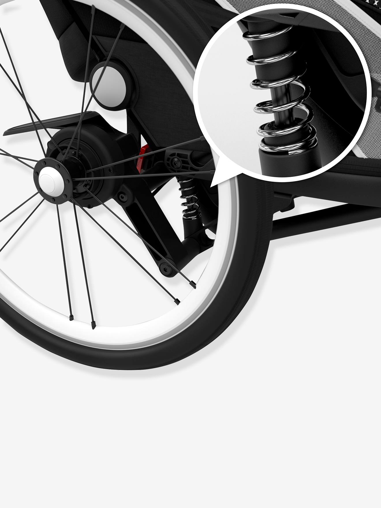 Poussette Zeno bike One Box CYBEX noir