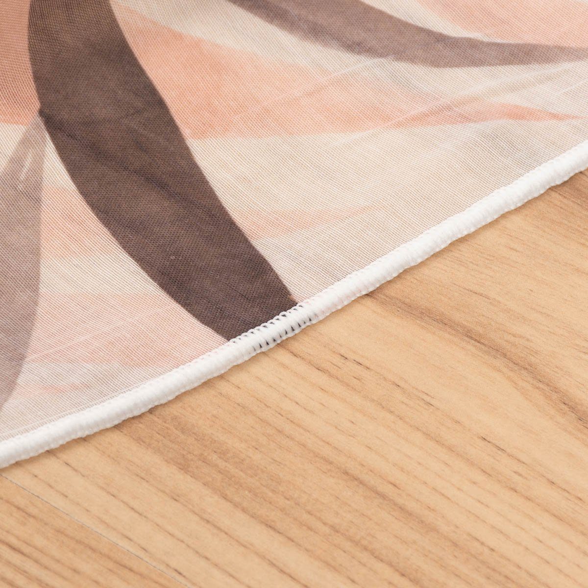 Meterware Gardinenstoff Gardinenstores Blätterzweige raumhoch weiß rosa grau 30, SCHÖNER LEBEN., halbtransparent, Polyester, made in Germany, mit Bleiband, pflegeleicht, überbreit
