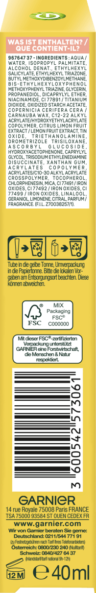 Fluid Vitamin C Glow LSF 50+, 40 ml
