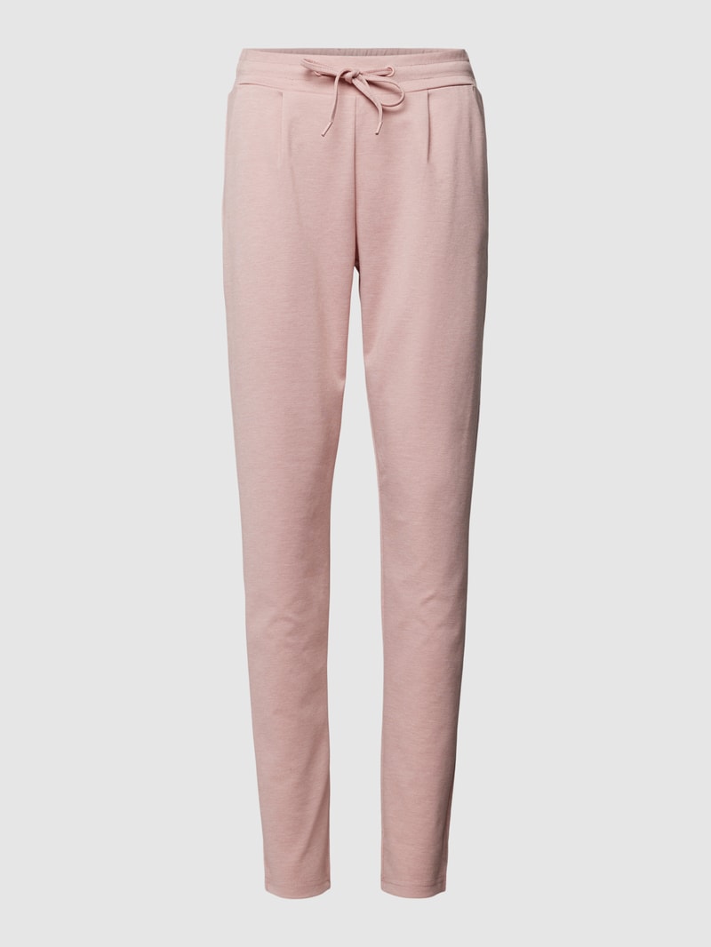 Sweatpants mit Tunnelzug Modell 'KATE' in altrosa meliert