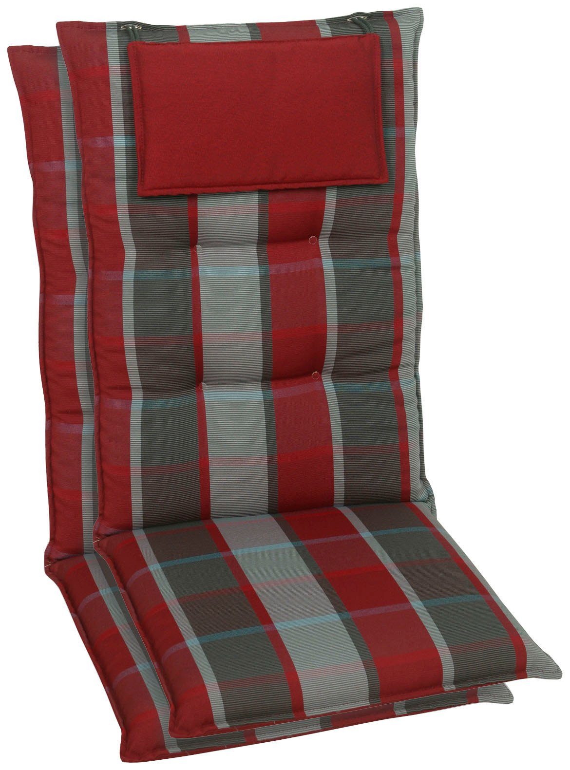 GO-DE Hochlehnerauflage, (Set, 2 St)