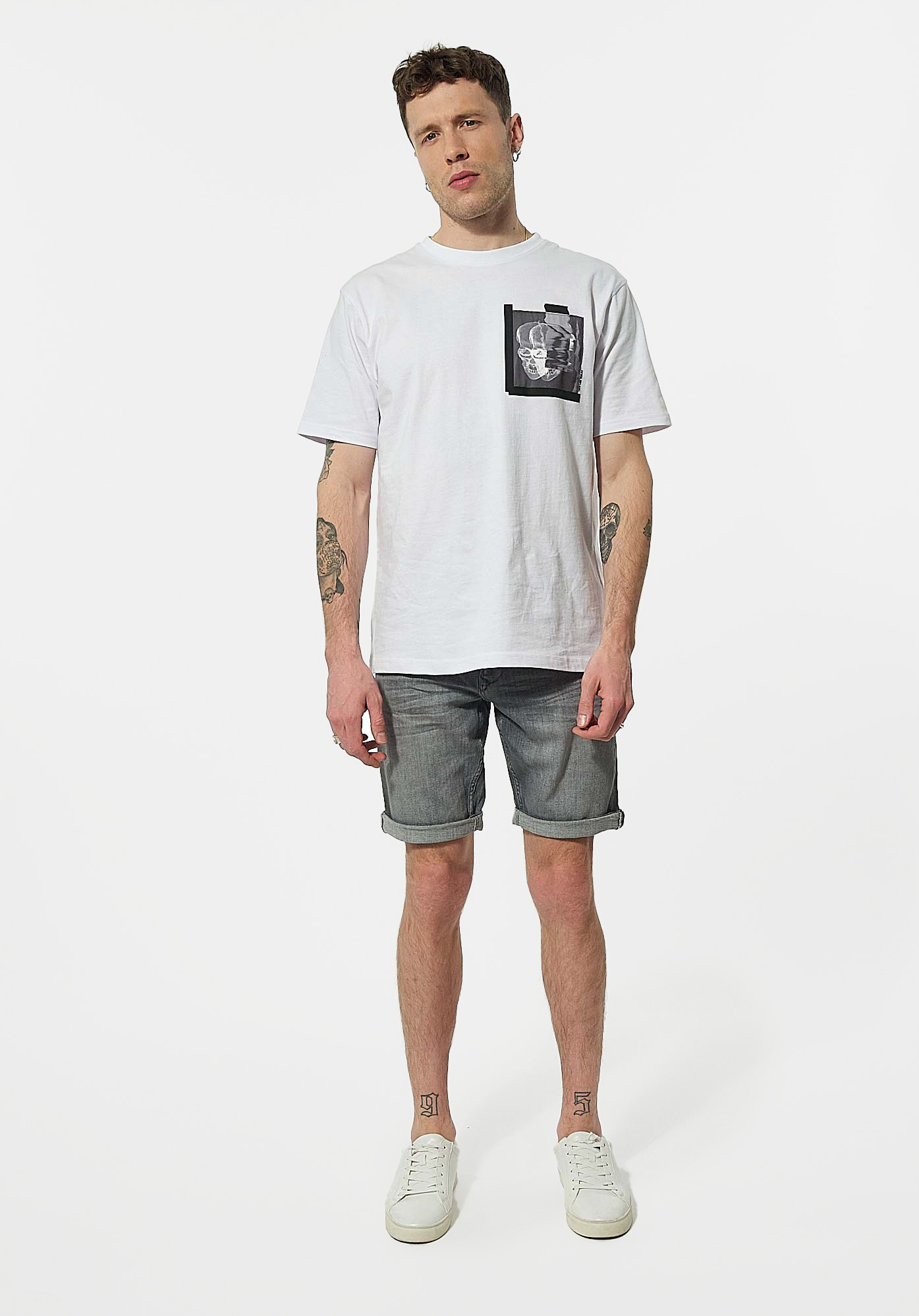 CAST   T-shirt blanc Homme en 100% coton bio