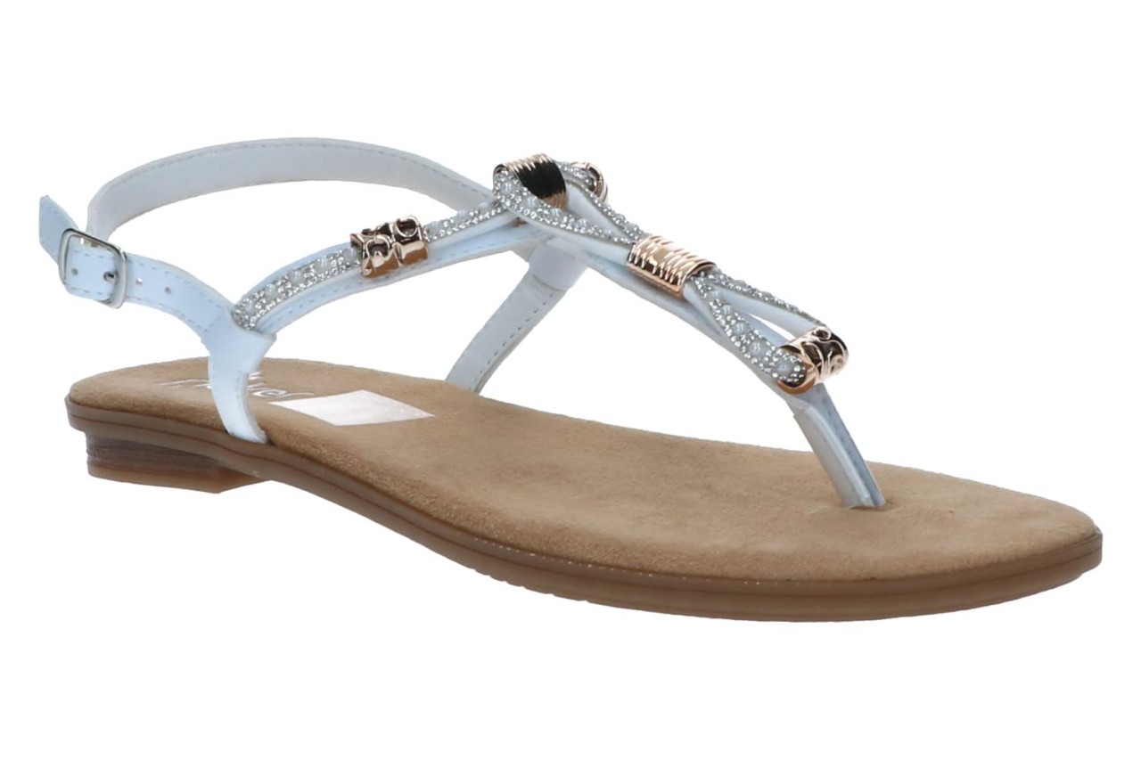 RIEKER Klassische Sandalen weiss FSK Damen Sandalen