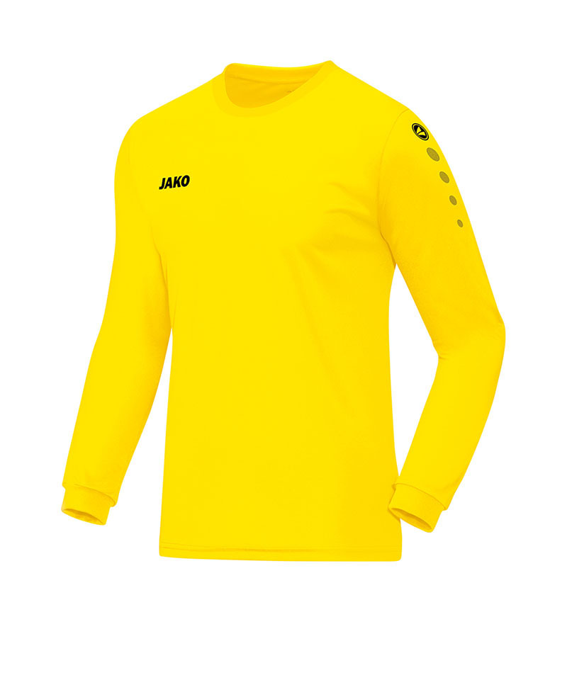 Jako Team Trikot langarm Gelb F03