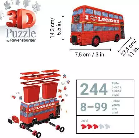 3D Puzzle London Bus